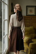 Load image into Gallery viewer, Retro Style A-Line Pleated Skirt With Belt