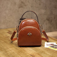 Load image into Gallery viewer, Honey Bee Designer Vintage Mini Backpack
