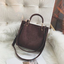 Load image into Gallery viewer, Burnt Cedar Suede Leather Bag
