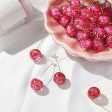 Load image into Gallery viewer, Crystal Cherry Earrings
