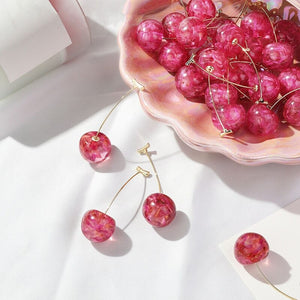 Crystal Cherry Earrings