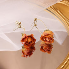 Load image into Gallery viewer, Delicate Spring Rose Earrings
