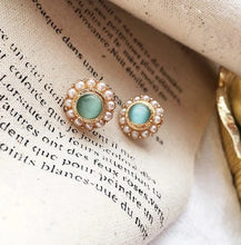 Load image into Gallery viewer, French Mini Pearl Earrings
