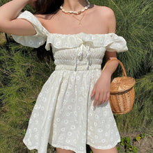 Load image into Gallery viewer, Daisy&#39;s Mini White Dress
