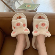 Load image into Gallery viewer, Piggy Plush Slippers
