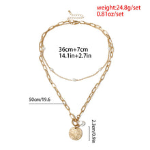 Load image into Gallery viewer, Vintage Coin Baroque Pearl Necklace
