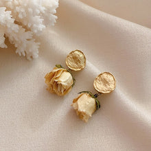 Load image into Gallery viewer, Color of Spring Rose Earrings
