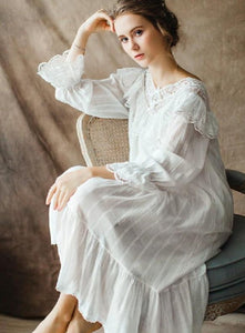 Vintage Victorian Cotton Nightgown
