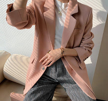 Load image into Gallery viewer, Pink Single Breasted Blazer
