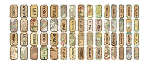 Vintage Ticket Label Sticker Collections