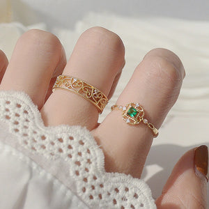 Green Envy Ring Set