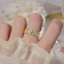 Load image into Gallery viewer, Emerald Fantasy Ring Set
