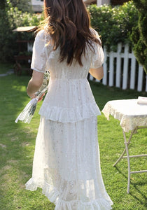 Chloe's Sweet White Dress
