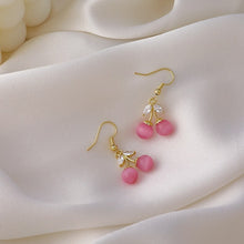 Load image into Gallery viewer, Petite Cherry Earrings
