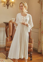 Load image into Gallery viewer, Lydia&#39;s Elegant Vintage Cotton Nightgown
