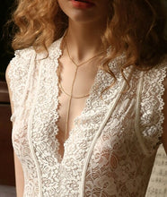 Load image into Gallery viewer, Emily&#39;s White Lace Bodysuit
