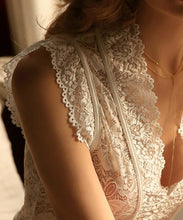 Load image into Gallery viewer, Emily&#39;s White Lace Bodysuit

