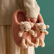Load image into Gallery viewer, Teddy Plush Slippers
