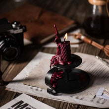 Load image into Gallery viewer, Black Metal Candle Holder
